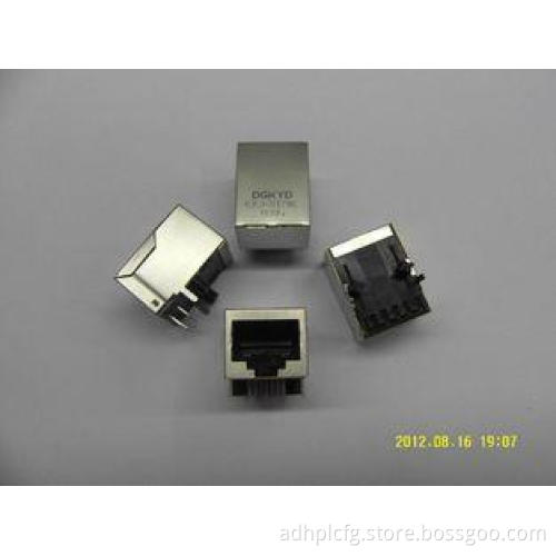 10/100BASE 1x1 Tab Down RJ45 Single Port Receiver filter w/